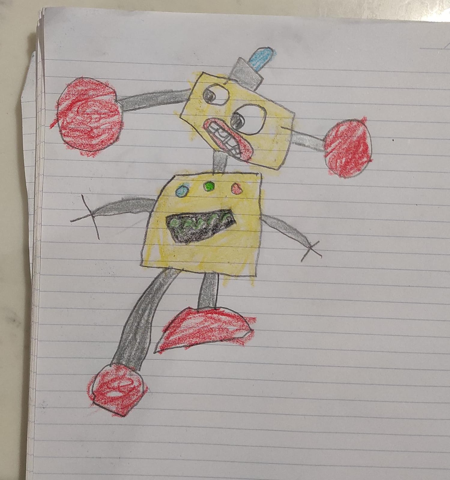 Robot in one of Peppa Pig Cartoon